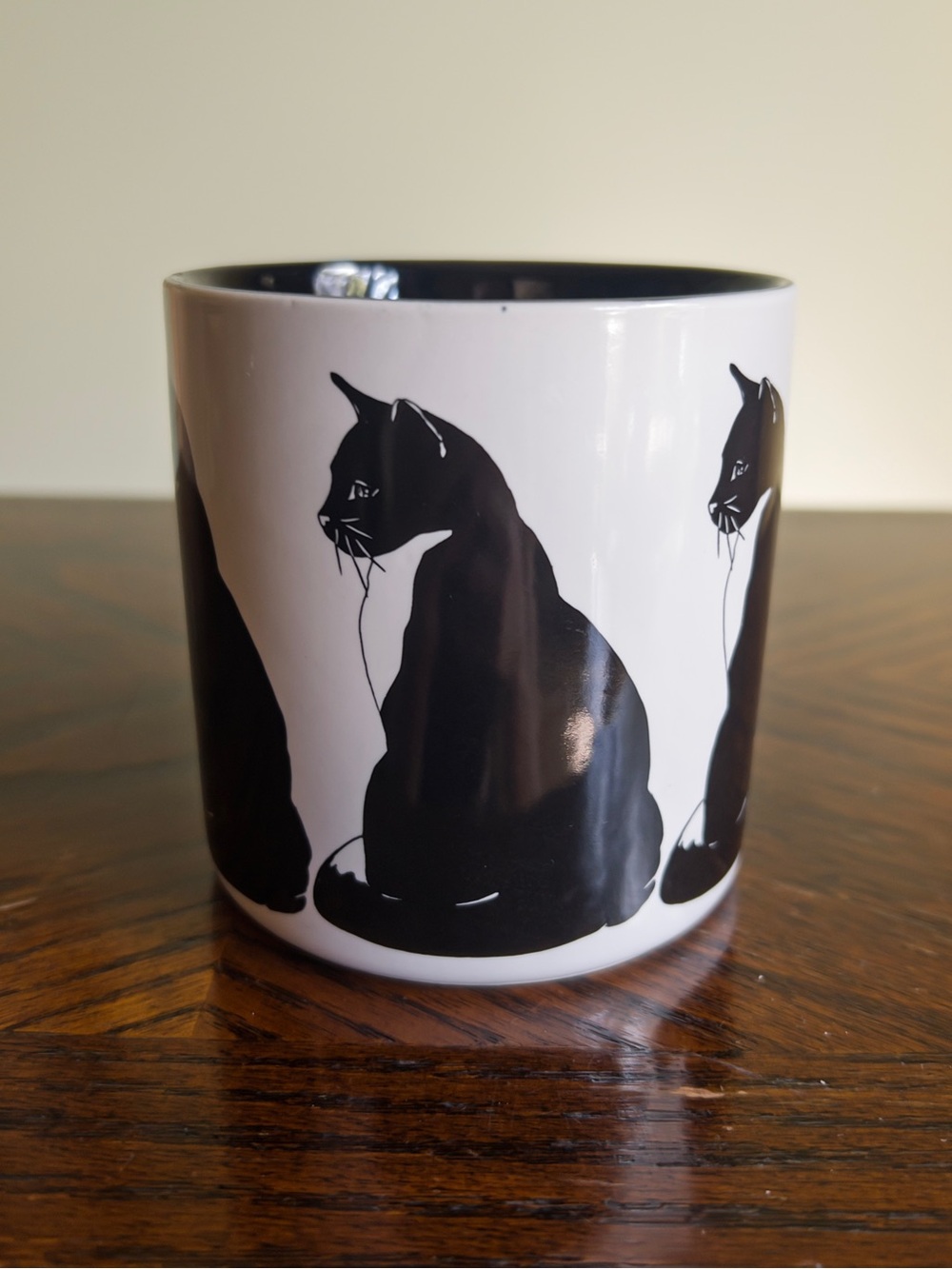 Vintage Tuxedo Cat Mug, Black and White Cat Coffee Tea Mug - Picture 8 of 9